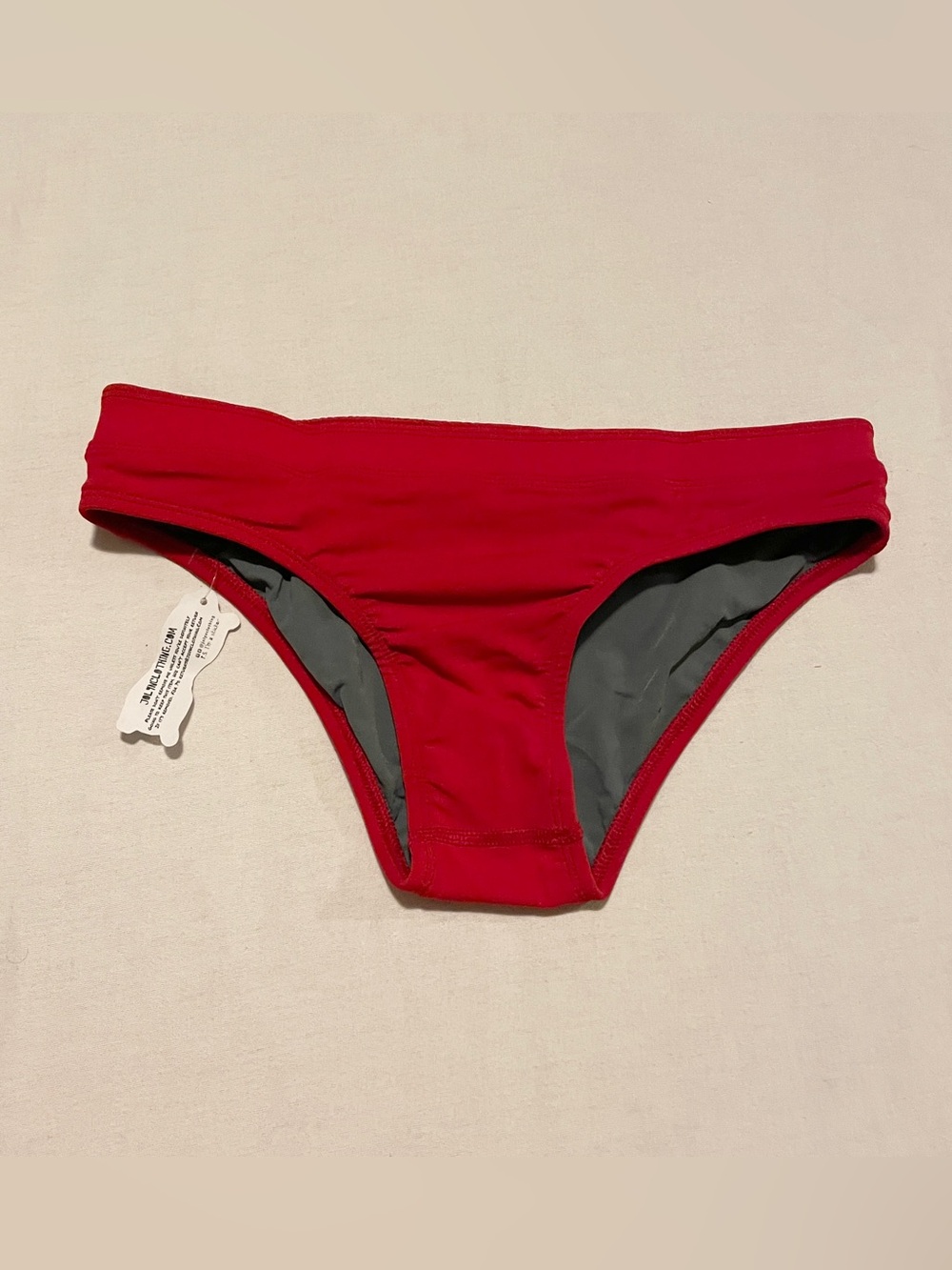 Jolyn Red Lifeguard Bikini Bottom Size S Small Swim Training Drawstring